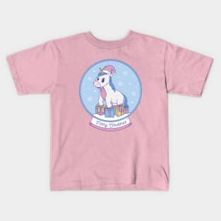 Unicorn Merry Christmas Kids T-Shirt